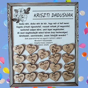 Köszönőtábla óvónőknek ,tanároknak - otthon & életmód - dekoráció - dísztárgy - Meska.hu