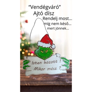 Grinch ajtódísz - Meska.hu