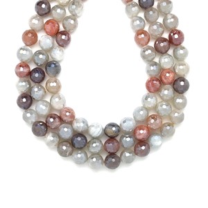 Holdkő fazettált aura multi golyó 6 mm, 38 cm � ásványfüzér, ékszer alapanyag - Meska.hu