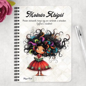 Személyre szabható - Kedvenc könyv hercegnő mintás A6-os füzet - otthon & életmód - papír, írószer - jegyzetfüzet & napló - Meska.hu