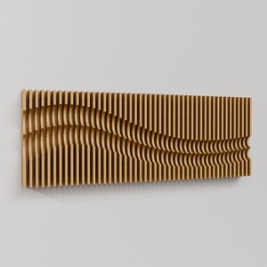 Antracit 3D Design Fal 138x50cm - otthon & életmód - dekoráció - fali és függő dekoráció - falra akasztható dekor - Meska.hu