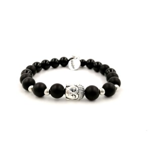 Ónix buddha fejes LUXURY karkötő, Ékszer, Karkötő, Ásványkarkötő, , MESKA