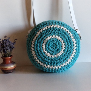 Horgolt crossbody körtáska - Meska.hu