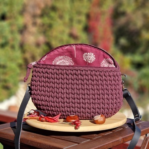 Horgolt övtáska és crossbody táska - táska & tok - kézitáska & válltáska - vállon átvethető táska - Meska.hu