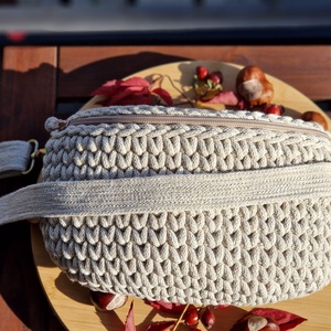 Horgolt övtáska és crossbody táska - táska & tok - kézitáska & válltáska - vállon átvethető táska - Meska.hu