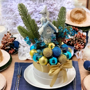 Karácsonyi Asztaldísz , Karácsony, Adventi díszek, Adventi asztaldísz, , MESKA