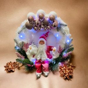 Nini Adventi Ajtódísz  - karácsony - adventi díszek - adventi ajtódísz - Meska.hu