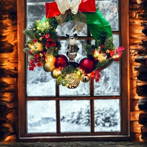 Mara Karácsonyi Ajtódísz  - karácsony - karácsonyi lakásdekoráció - karácsonyi ajtódíszek - Meska.hu