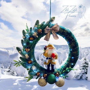 Mikulás Varázslata - Ajtódísz , Karácsony, Adventi díszek, Adventi ajtódísz, , MESKA