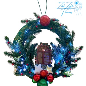 Karácsonyi Ajtódísz  - karácsony - karácsonyi lakásdekoráció - karácsonyi ajtódíszek - Meska.hu