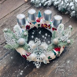 Magyar Motívumos Adventi Koszorú - karácsony - adventi díszek - adventi koszorú - Meska.hu