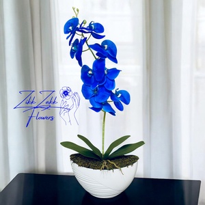 Kék Orchidea - Szemkápráztató Szépsé - otthon & életmód - dekoráció - virágdísz és tartó - csokor & virágdísz - Meska.hu