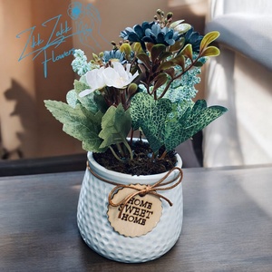 Otthon édes otthon virágkompozíció - otthon & életmód - dekoráció - virágdísz és tartó - cserép & kaspó - Meska.hu