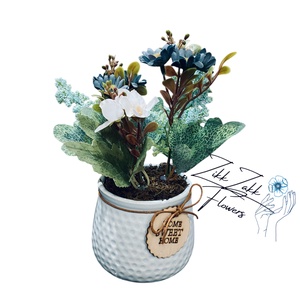 Otthon édes otthon virágkompozíció - otthon & életmód - dekoráció - virágdísz és tartó - cserép & kaspó - Meska.hu