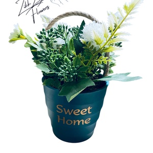 Sweet Home Virágos Vödör - otthon & életmód - dekoráció - virágdísz és tartó - cserép & kaspó - Meska.hu