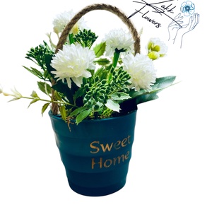 Kicsi Sweet Home Virágos Vödör - otthon & életmód - dekoráció - virágdísz és tartó - csokor & virágdísz - Meska.hu