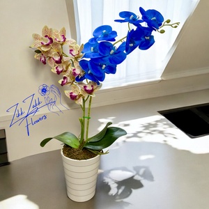Bíbor és kék Orchidea  - Meska.hu