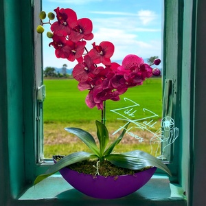 Viola Harmónia Orchidea - otthon & életmód - dekoráció - virágdísz és tartó - csokor & virágdísz - Meska.hu