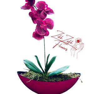 Bíbor Orchidea Dísz - otthon & életmód - dekoráció - virágdísz és tartó - csokor & virágdísz - Meska.hu
