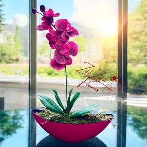 Bíbor Orchidea Dísz - otthon & életmód - dekoráció - virágdísz és tartó - csokor & virágdísz - Meska.hu