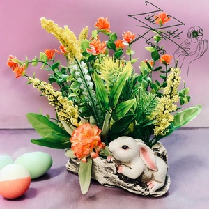 Tavaszi Nyuszi Asztaldísz - otthon & életmód - dekoráció - asztal és polc dekoráció - asztaldísz - Meska.hu