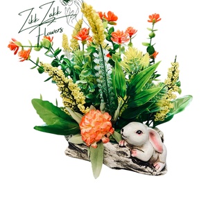 Tavaszi Nyuszi Asztaldísz - otthon & életmód - dekoráció - asztal és polc dekoráció - asztaldísz - Meska.hu