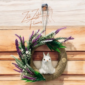 Húsvéti Nyuszi Koszorú - otthon & életmód - dekoráció - ajtó- és ablak dekoráció - ajtódísz & kopogtató - Meska.hu