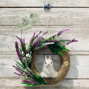 Húsvéti Nyuszi Koszorú - otthon & életmód - dekoráció - ajtó- és ablak dekoráció - ajtódísz & kopogtató - Meska.hu