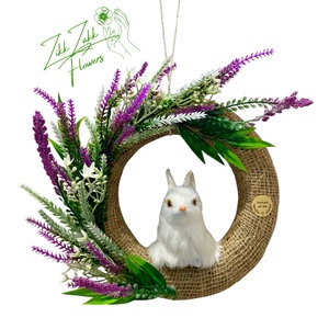 Húsvéti Nyuszi Koszorú - otthon & életmód - dekoráció - ajtó- és ablak dekoráció - ajtódísz & kopogtató - Meska.hu