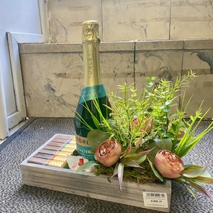 Elegáns Ünnepi Ajándékcsomag - otthon & életmód - dekoráció - virágdísz és tartó - virágbox, virágdoboz - Meska.hu