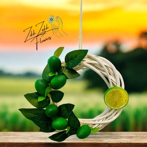 Lime Frissesség Koszorú, Otthon & Életmód, Dekoráció, Ajtó- és ablak dekoráció, Ajtódísz & Kopogtató, , MESKA