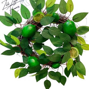Lime Liget Díszkoszorú - otthon & életmód - dekoráció - ajtó- és ablak dekoráció - ajtódísz & kopogtató - Meska.hu