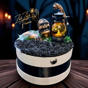 Zombi lámpással doboz - otthon & életmód - dekoráció - halloween - halloweeni asztaldísz - Meska.hu