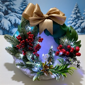 Angéla Karácsonyi Ajtódísz  - karácsony - adventi díszek - adventi ajtódísz - Meska.hu