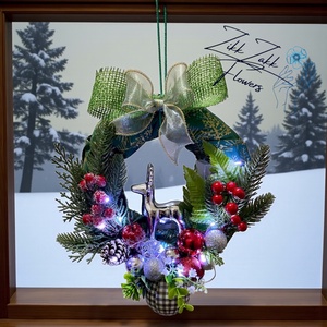 Tímea Karácsonyi Ajtódísz  - karácsony - karácsonyi lakásdekoráció - karácsonyi ajtódíszek - Meska.hu