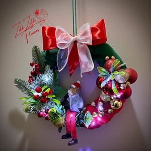 Karácsonyi - Adventi Ajtódísz  - karácsony - adventi díszek - adventi ajtódísz - Meska.hu