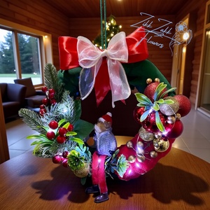 Karácsonyi - Adventi Ajtódísz  - karácsony - adventi díszek - adventi ajtódísz - Meska.hu