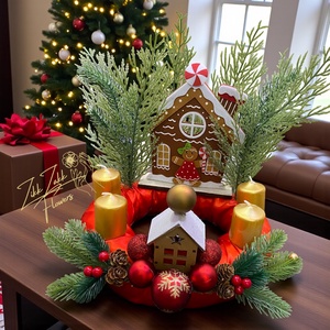 Adventi koszorú  Mézeskalács Karácsonyfalucska - karácsony - adventi díszek - adventi koszorú - Meska.hu