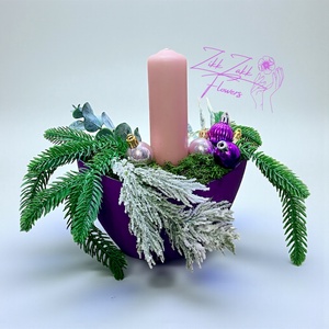 Lila Elegancia  Ünnepi Asztaldísz - Meska.hu