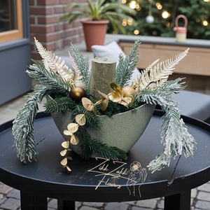 Arany Fény  Téli Ünnepi Asztaldísz - Meska.hu