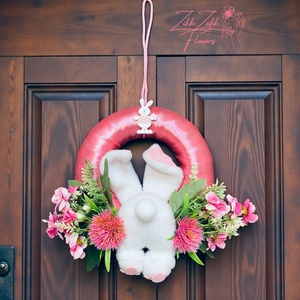 Húsvéti ajtódísz � nyuszis kopogtató - otthon & életmód - dekoráció - ajtó- és ablak dekoráció - ajtódísz & kopogtató - Meska.hu