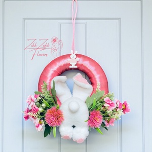 Húsvéti ajtódísz � nyuszis kopogtató - otthon & életmód - dekoráció - ajtó- és ablak dekoráció - ajtódísz & kopogtató - Meska.hu