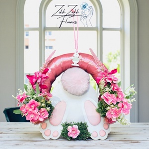 Húsvéti nyuszis ajtódísz � pasztell változat - otthon & életmód - dekoráció - ajtó- és ablak dekoráció - ajtódísz & kopogtató - Meska.hu