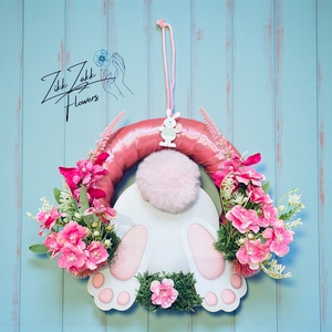 Húsvéti nyuszis ajtódísz � pasztell változat - Meska.hu