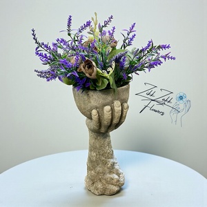 Kéz Formájú virág  Kaspó Kompozíció - otthon & életmód - virágdekoráció - virágdíszek - asztali virágdísz - Meska.hu