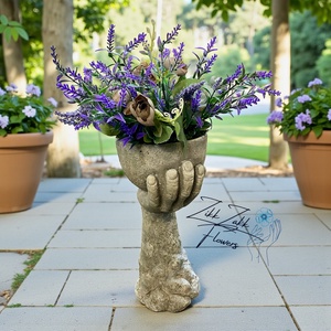 Kéz Formájú virág  Kaspó Kompozíció - otthon & életmód - virágdekoráció - virágdíszek - asztali virágdísz - Meska.hu