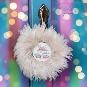 Húsvéti Ajtókopogtató � Már Vártalak Nyuszival - ünnepi díszek, dekorációk - húsvéti díszek és dekorációk - húsvéti ajtódísz, kopogtató - Meska.hu