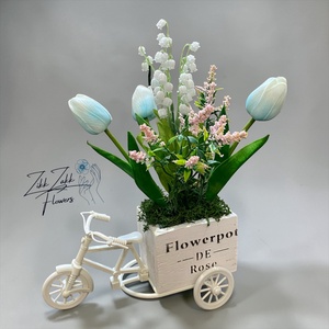 Vintage Biciklis Virágtartó � Tavaszi Kompozíció - ünnepi díszek, dekorációk - húsvéti díszek és dekorációk - húsvéti asztaldíszek - Meska.hu