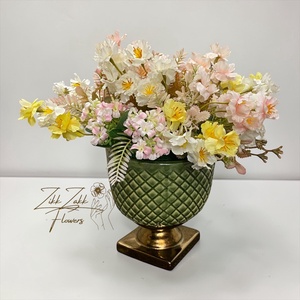 Zöld Talpas Tavaszi Virágkompozíció - otthon & életmód - dekoráció - asztal és polc dekoráció - asztaldísz - Meska.hu