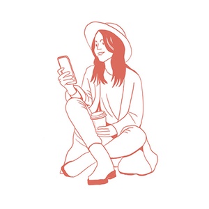 Egyedi vonalrajz karakterportré - művészet - grafika & illusztráció - digitális - Meska.hu